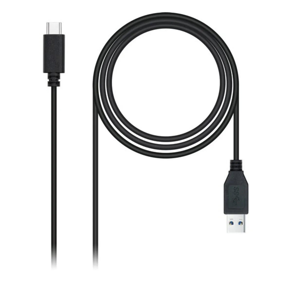 Cavo USB  con Mini USB NANOCABLE 10.01.4000 (0,5M) Nero