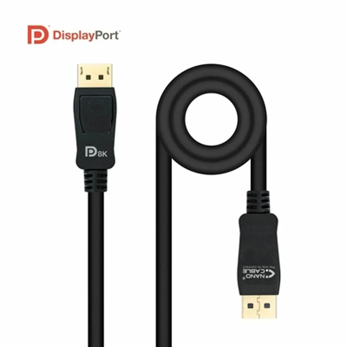 Cavo DisplayPort NANOCABLE 1 Nero 50 cm (0,5 m)