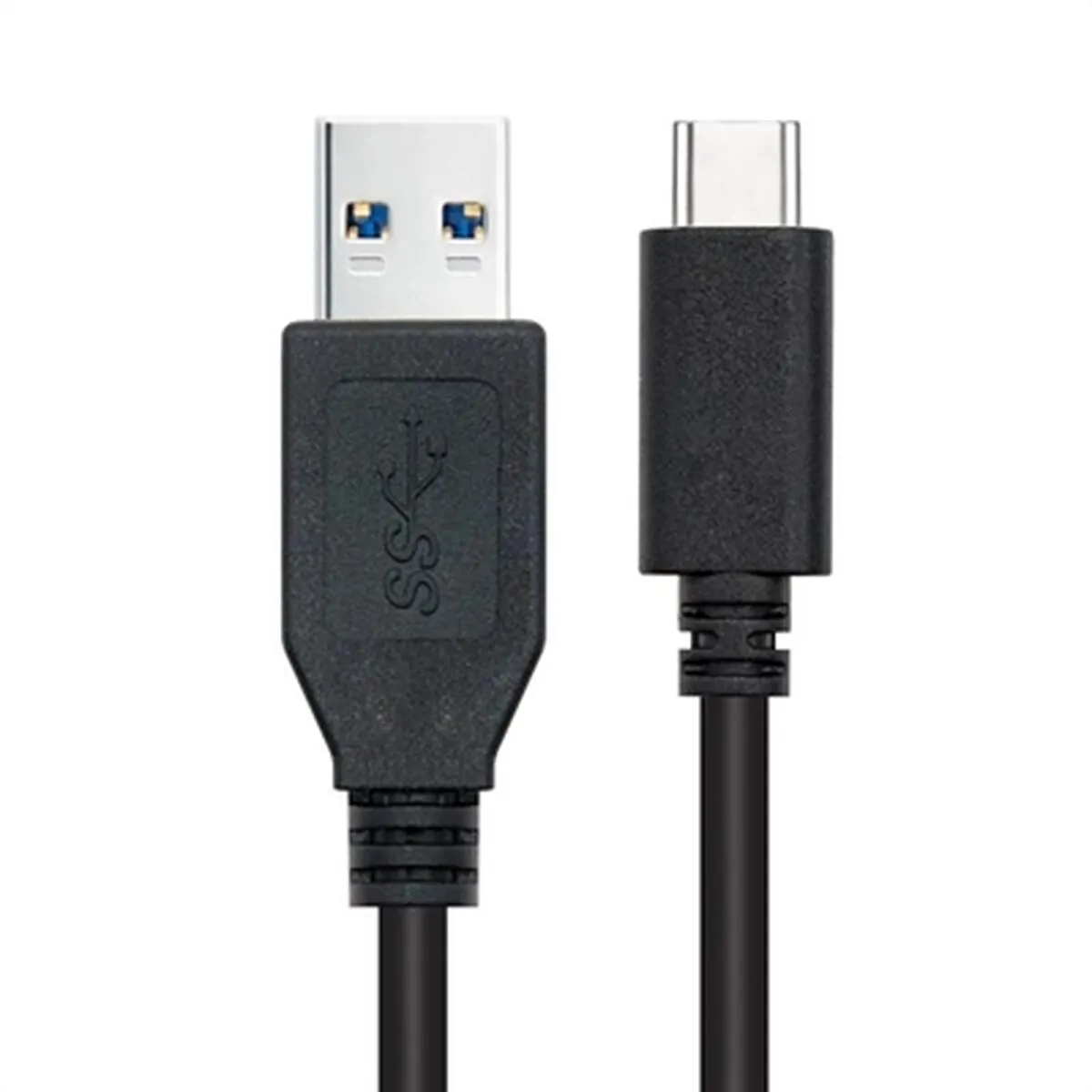 Cavo USB A con USB C NANOCABLE 10.01.4002 2 m Nero