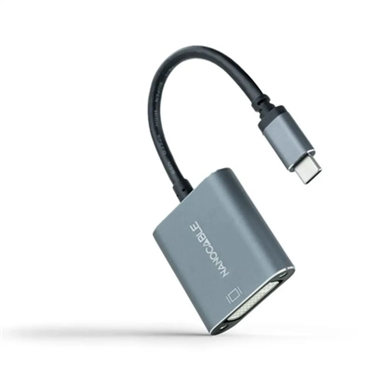 Adattatore USB C con DVI NANOCABLE 10.16.4103-G Grigio 15 cm