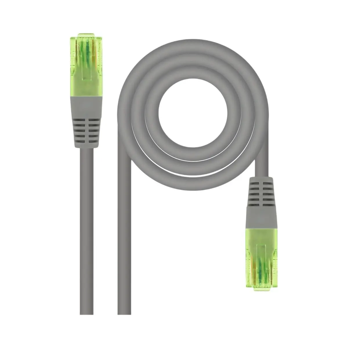 Cavo RJ45 Categoria 6 UTP Rigido NANOCABLE AWG26 Grigio 7 m