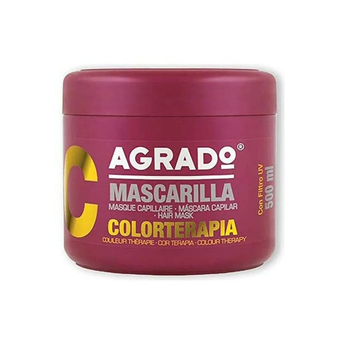 Maschera per Capelli Colorati Colorterapia Agrado (500 ml)