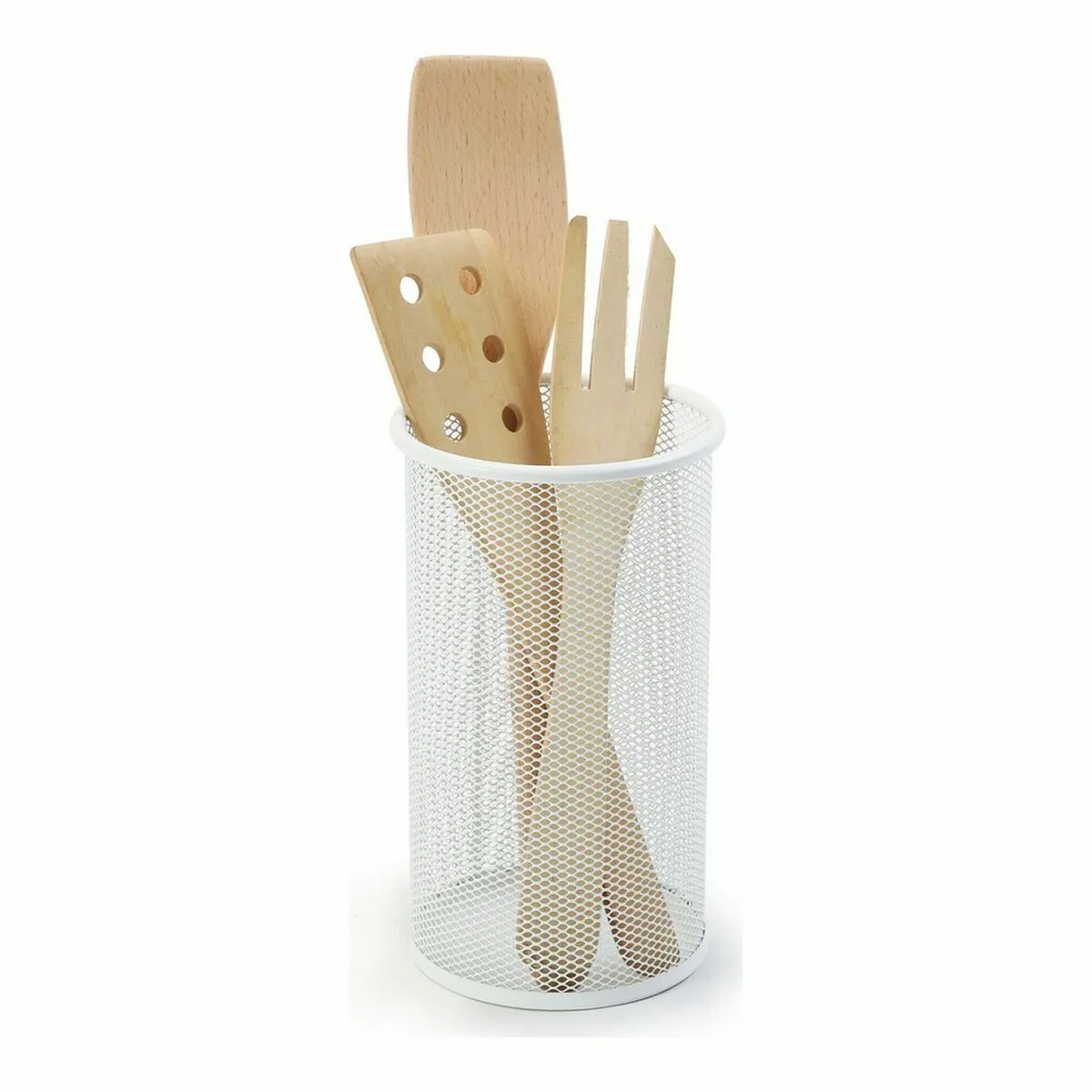 Contenitore per Utensili da Cucina Confortime Metallo Bianco (12 x 20 cm)