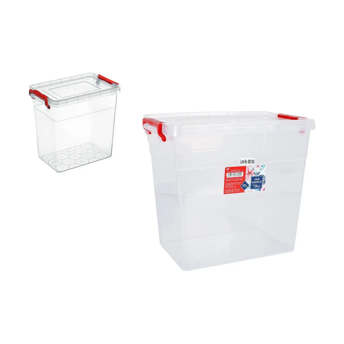 Scatola Multiuso Confortime Trasparente Plastica 19 L