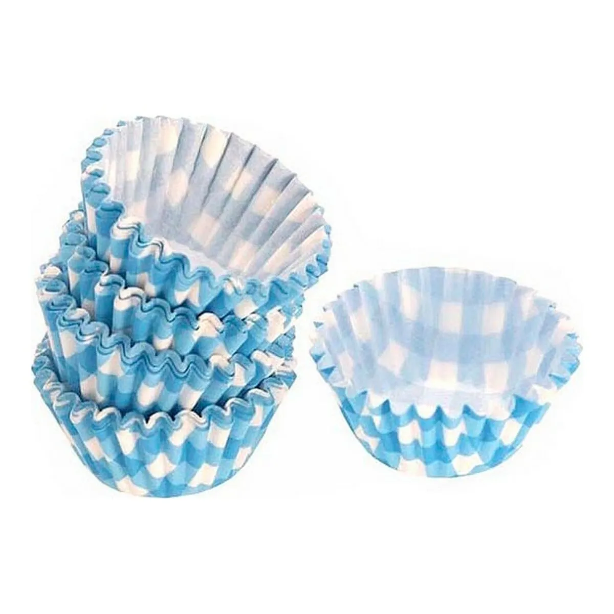 Set di Stampi da Pasticceria Azzurro Monouso (100 pcs)