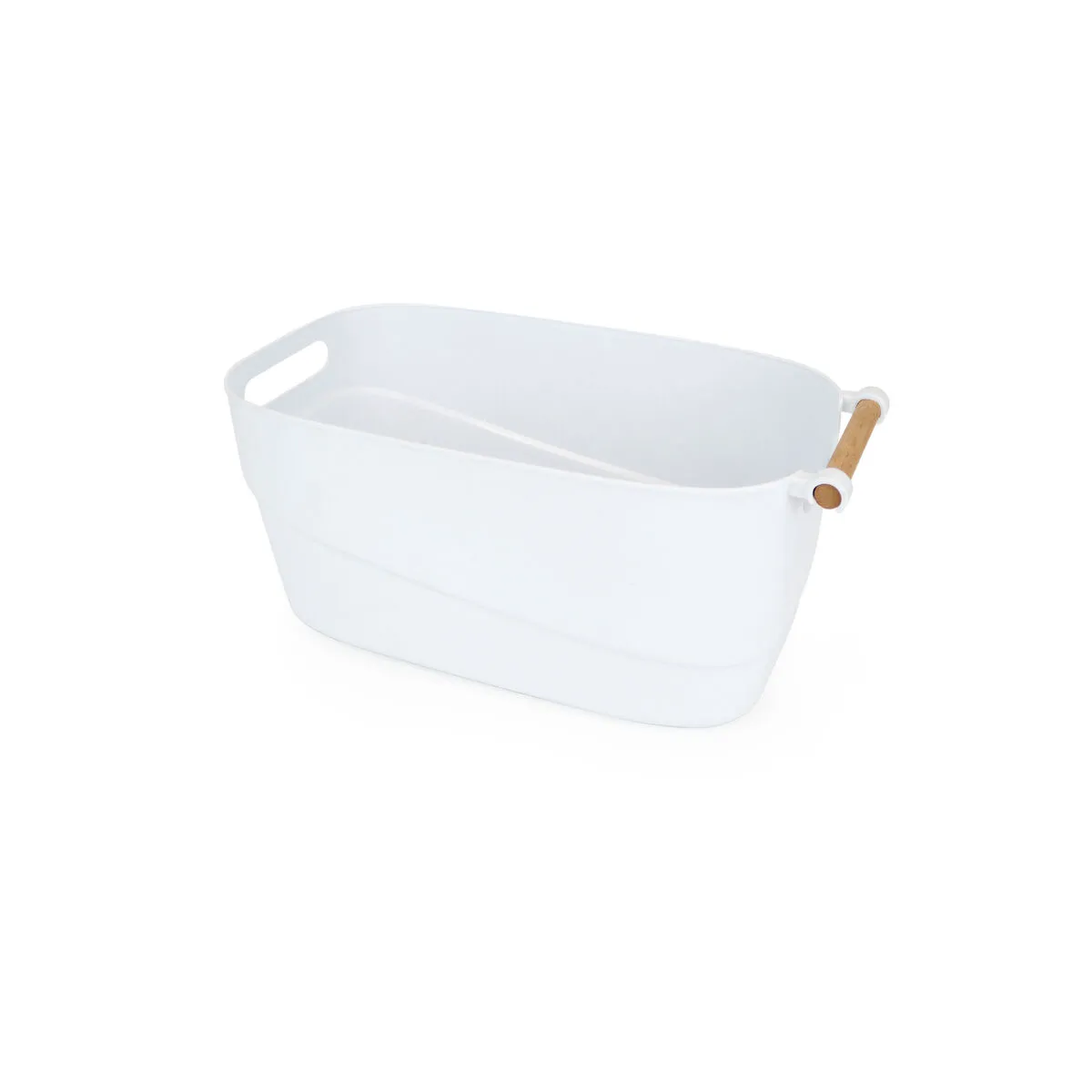 Cestino Multiuso Confortime Bianco Plastica Con manici 40 x 21,5 x 18 cm