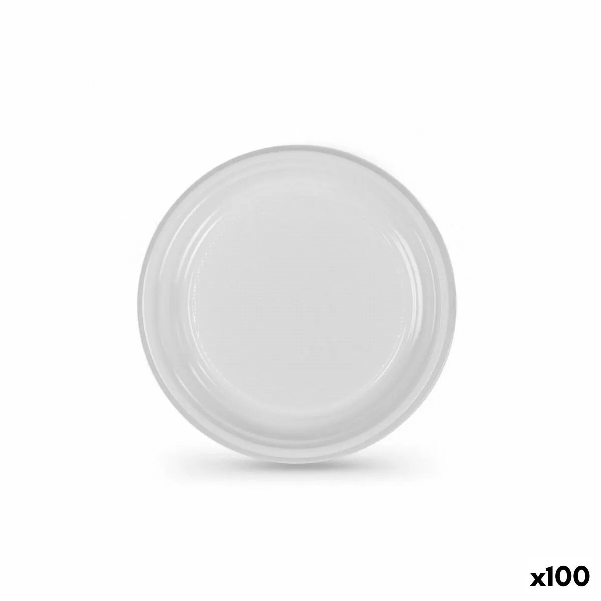 Set di piatti riutilizzabili Algon Bianco Plastica 25 cm (100 Unità)