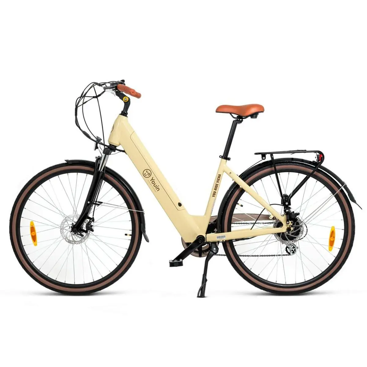 Bicicletta Elettrica Youin BK2128C Crema 28" 250 W