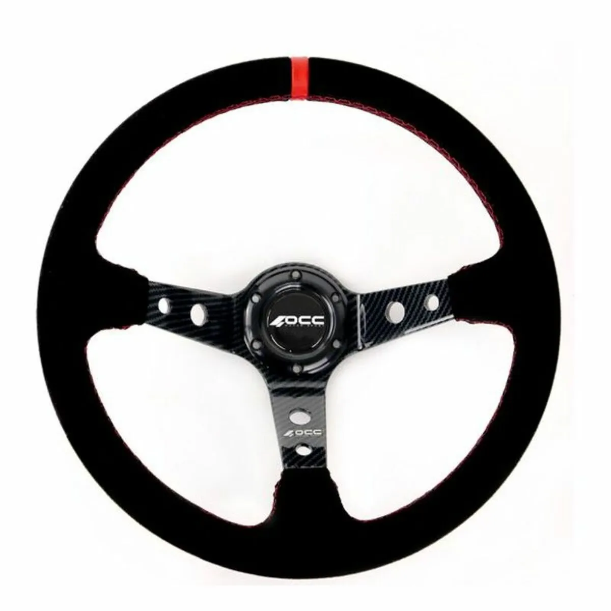 Volante Racing OCC Motorsport Nero Nero/Rosso Rosso/Nero Ø 35 cm