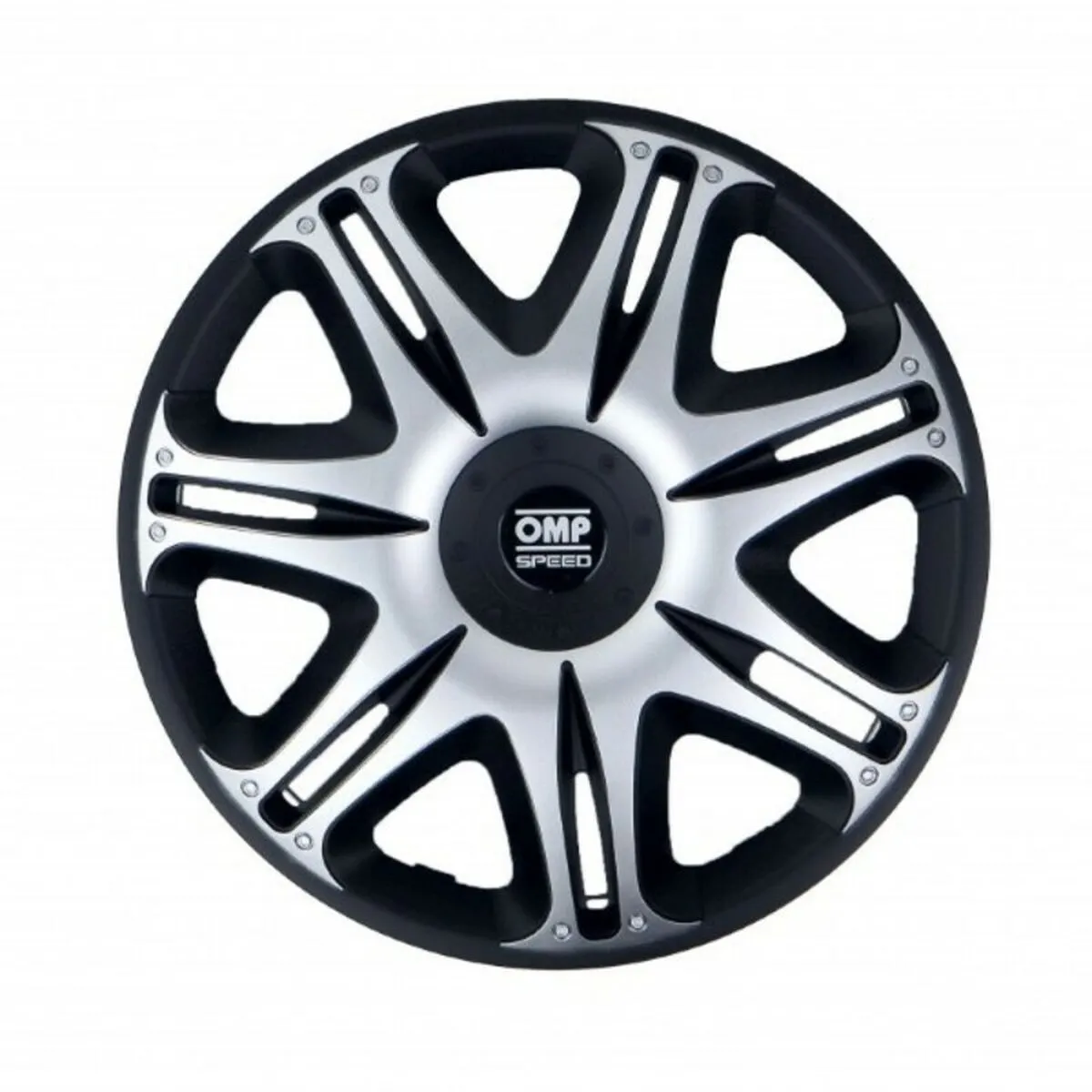 Copri Cerchioni OMP Ghost Speed Argentato Nero 16"