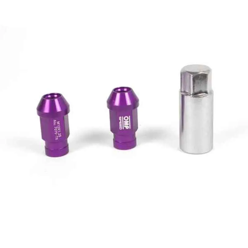 Set Dadi OMP 7075 Violetta 40 mm 20 uds M14 x 1,50