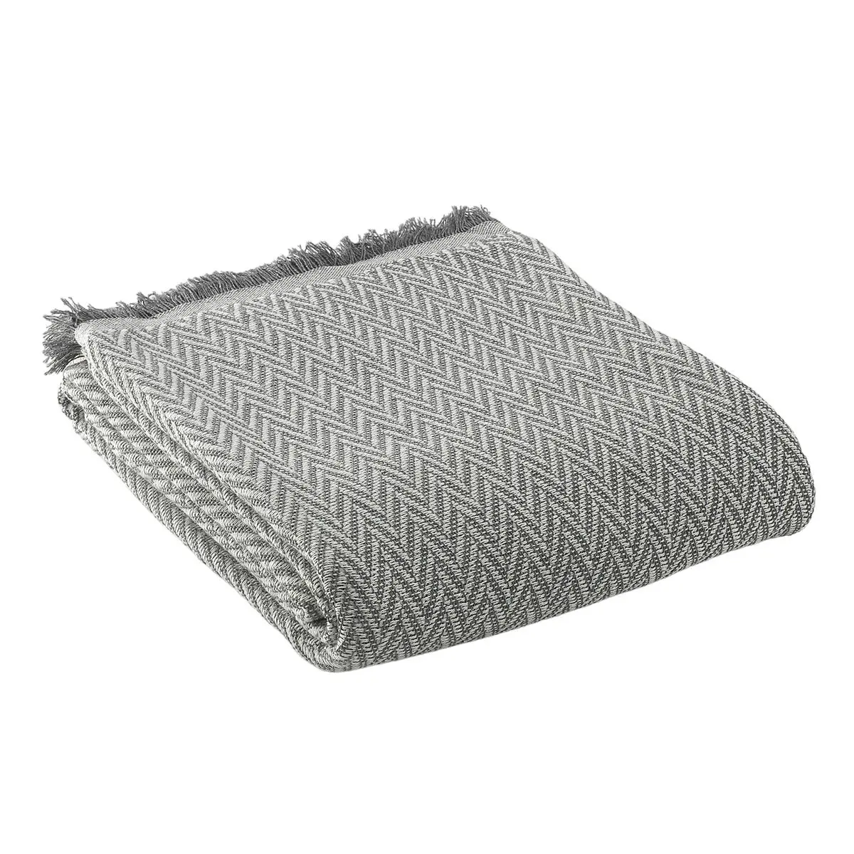 Coperta Alexandra House Living India Grigio 180 x 260 cm