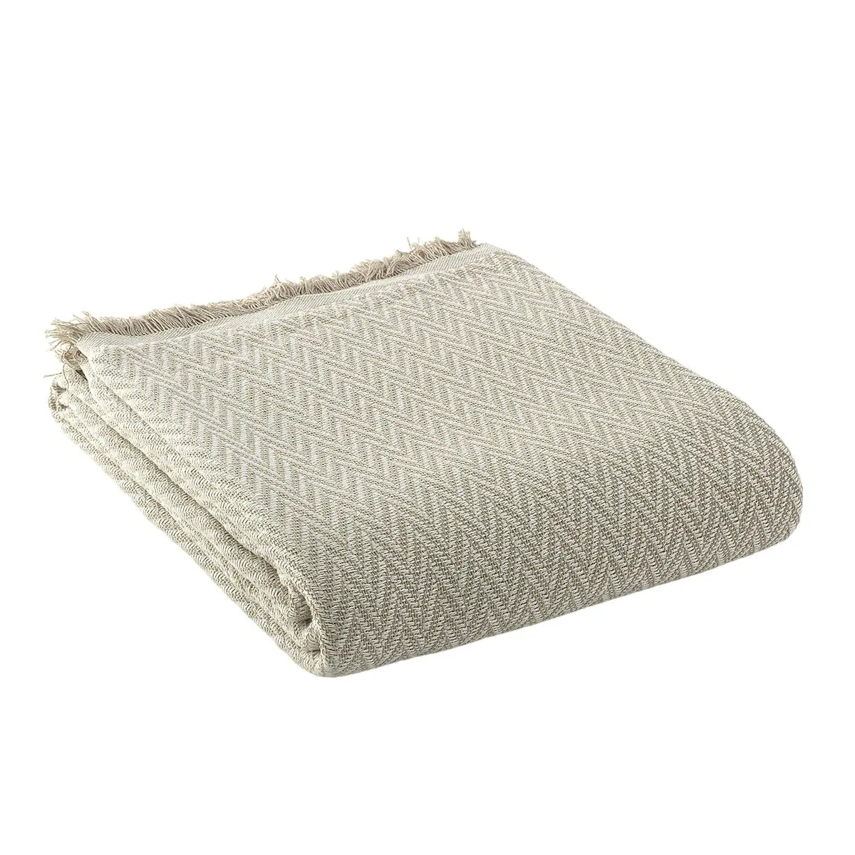 Coperta Alexandra House Living India Beige 180 x 260 cm