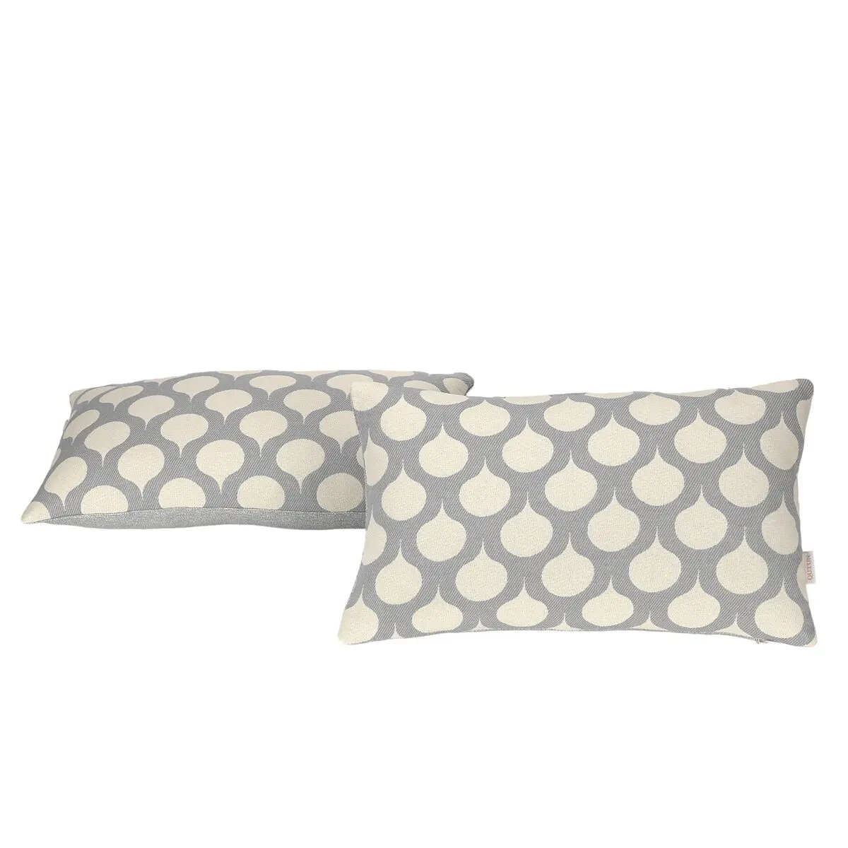 Fodera per cuscino Alexandra House Living Astún Grigio Perla 30 x 50 cm 30 x 1 x 50 cm 2 Unità