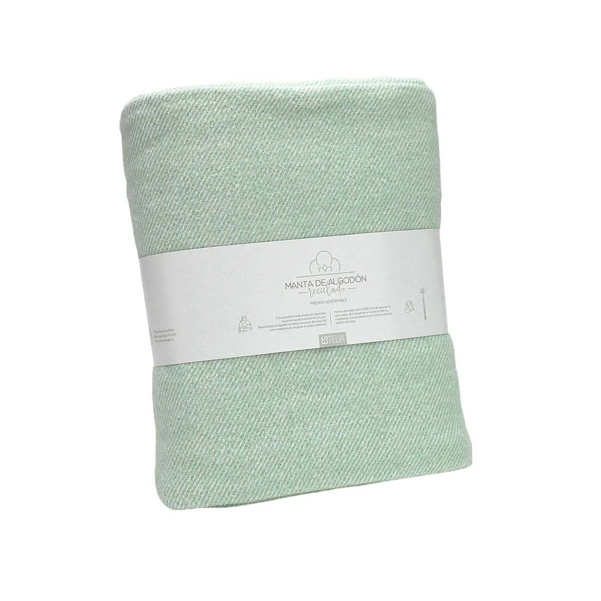 Coperta Alexandra House Living Lares Verde Chiaro 120 x 180 cm