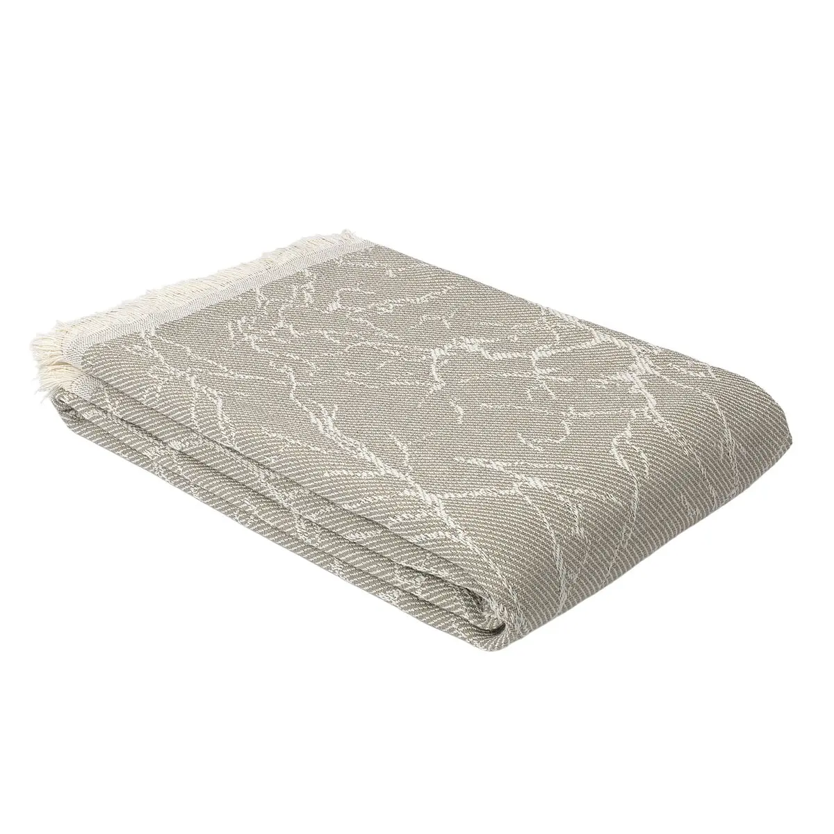 Coperta Alexandra House Living Carrara Marrone Chiaro 180 x 260 cm