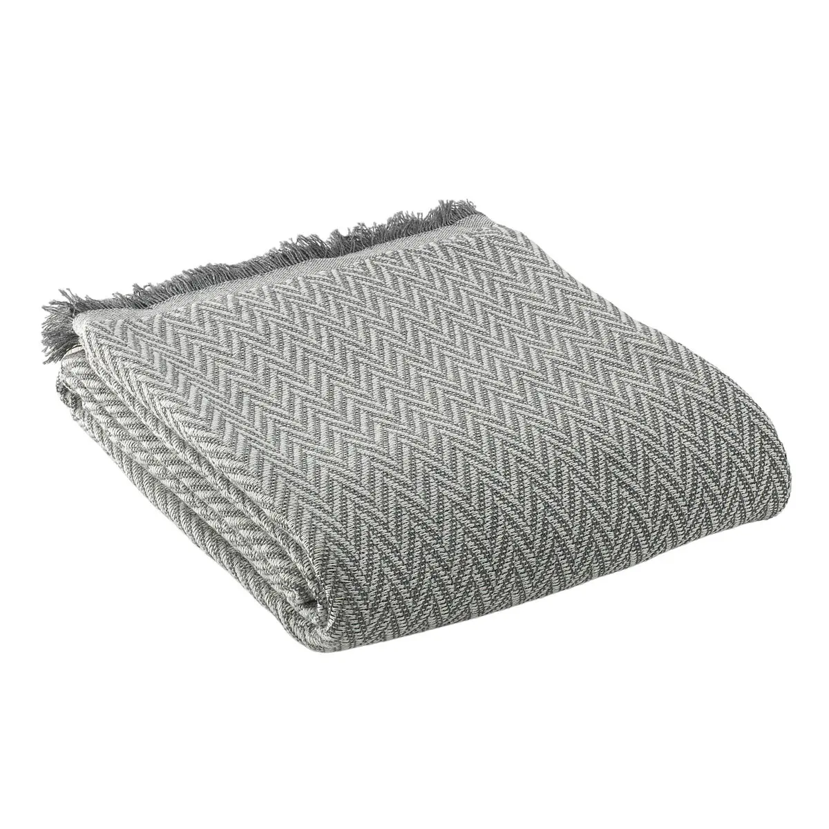 Coperta Alexandra House Living India Grigio 125 x 180 cm