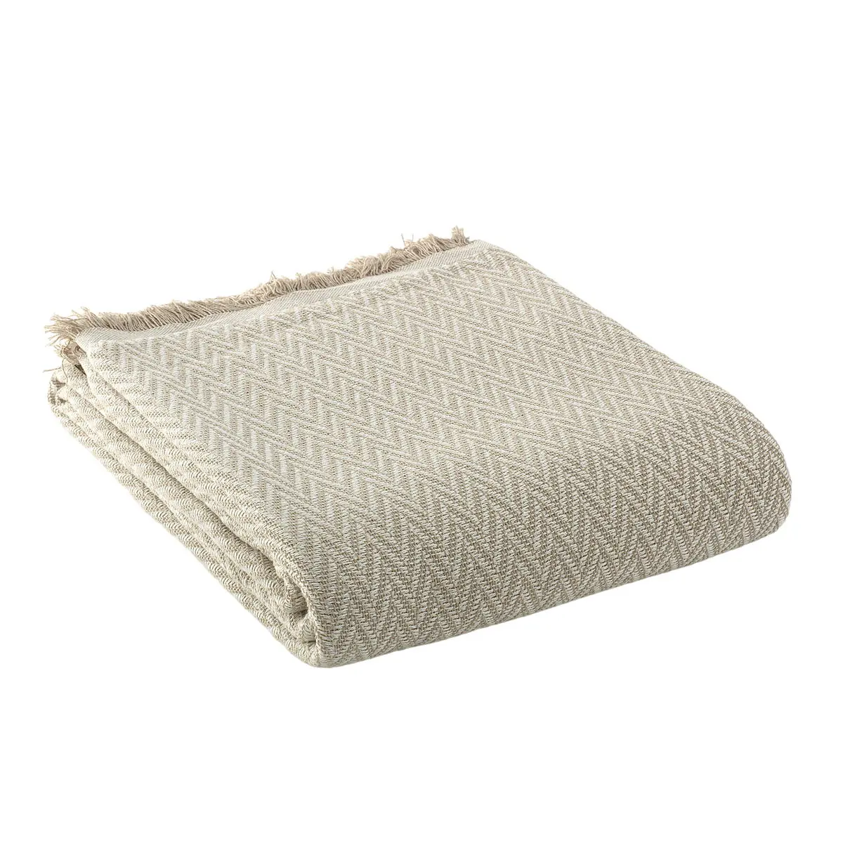 Coperta Alexandra House Living India Beige 125 x 180 cm