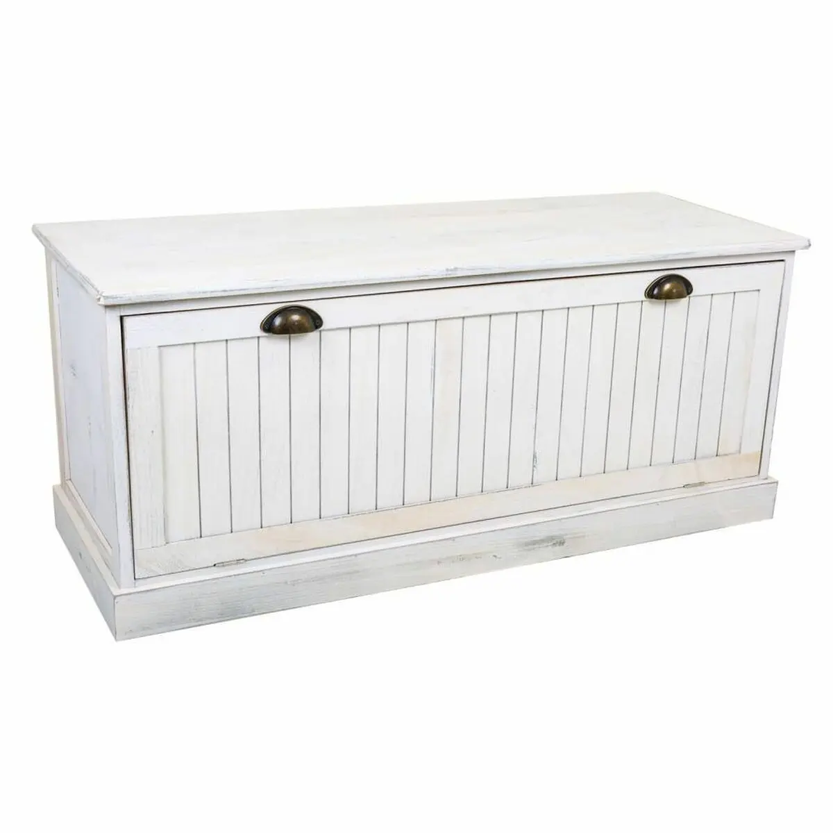 Baule Alexandra House Living Bianco Legno di paulownia Legno MDF 40 x 45 x 104 cm