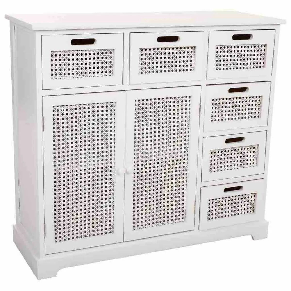 Credenza Alexandra House Living Bianco Legno di paulownia Legno MDF 33 x 78 x 86 cm