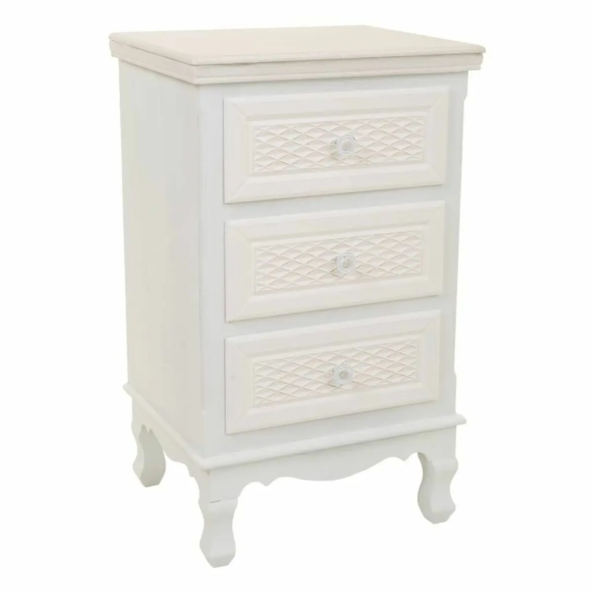 Comodino Alexandra House Living Bianco Crema 33 x 68 x 41 cm