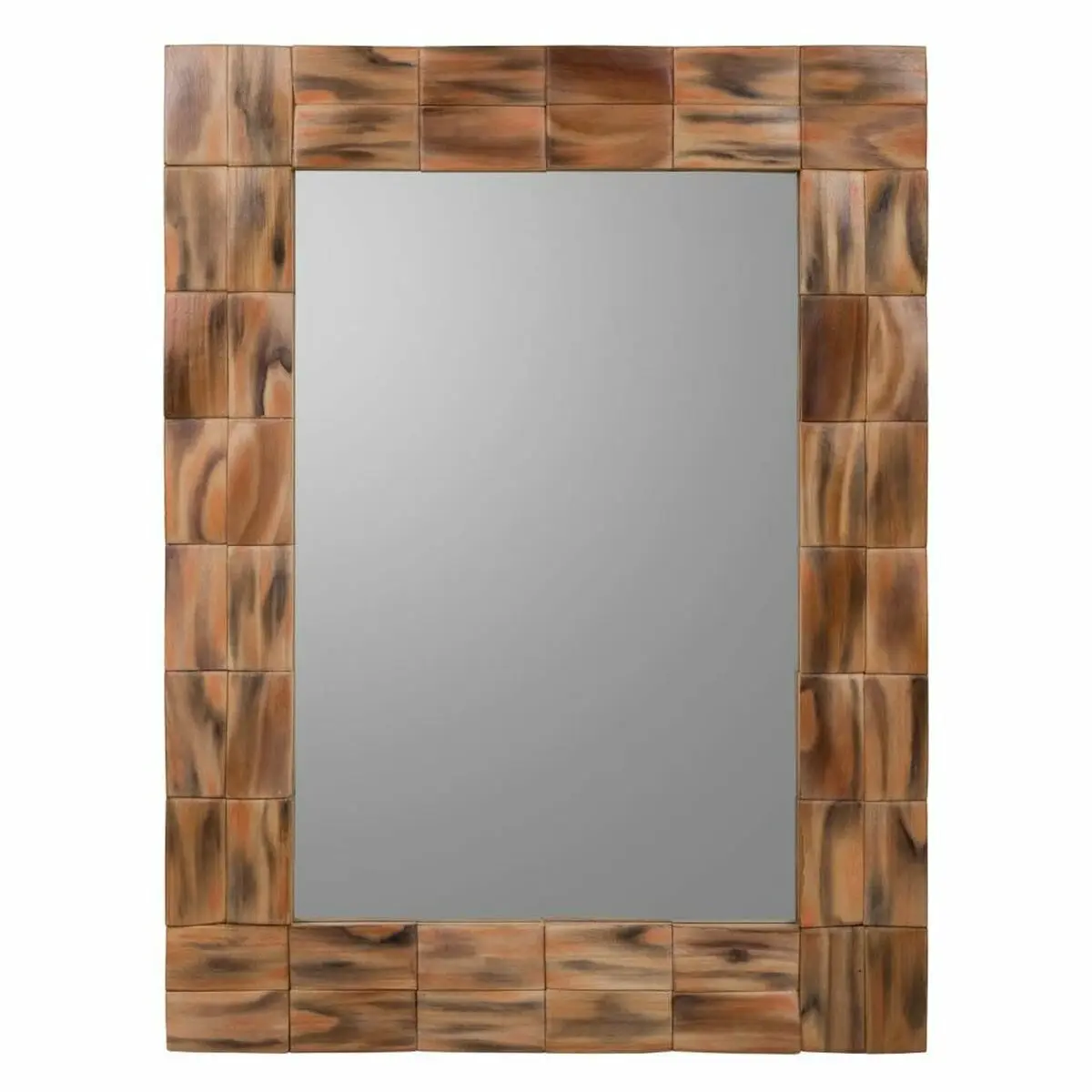 Specchio da parete Alexandra House Living Naturale Legno MDF 84 x 2 x 62 cm