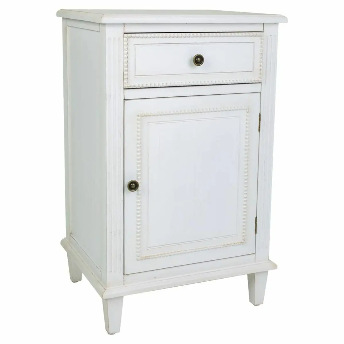 Comodino Alexandra House Living Bianco 36 x 72 x 45 cm