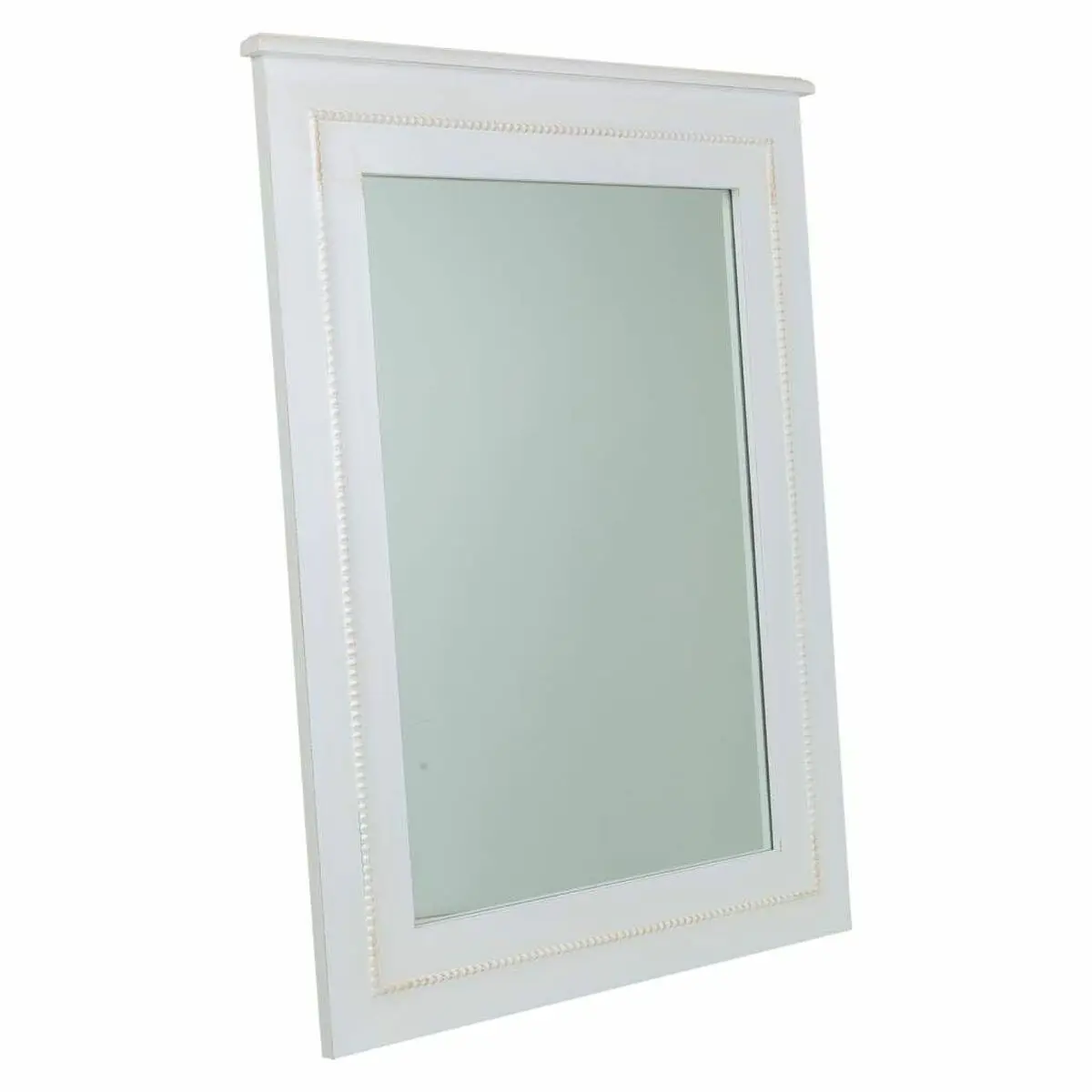 Specchio da parete Alexandra House Living Bianco Vetro Legno di abete 3 x 90 x 70 cm