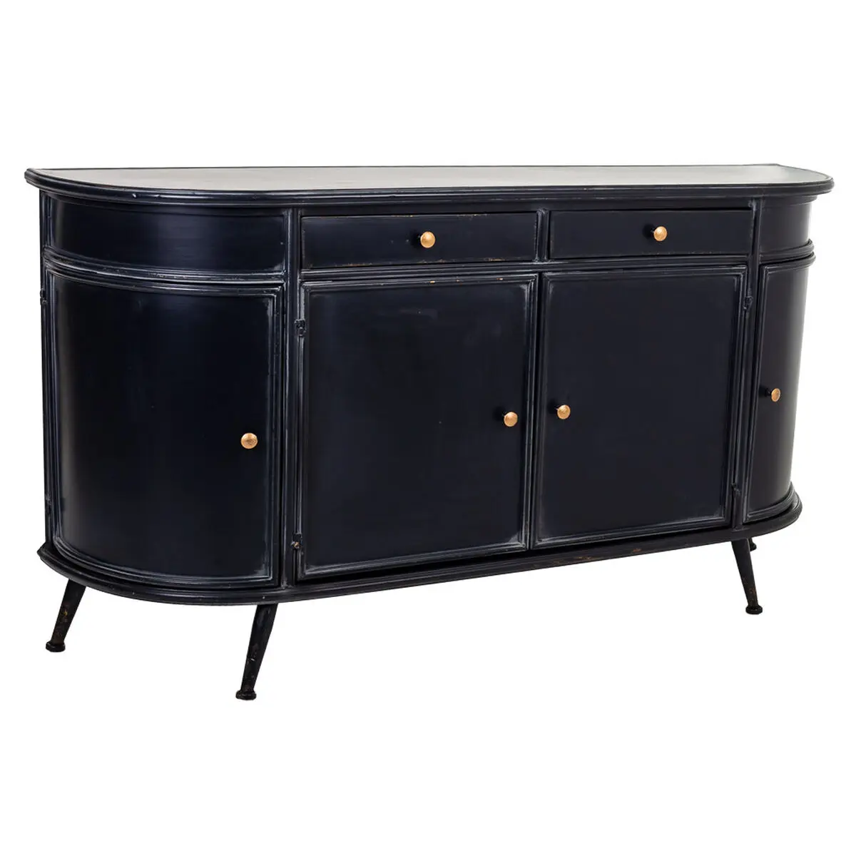 Credenza Alexandra House Living Nero Ferro 40 x 80 x 150 cm