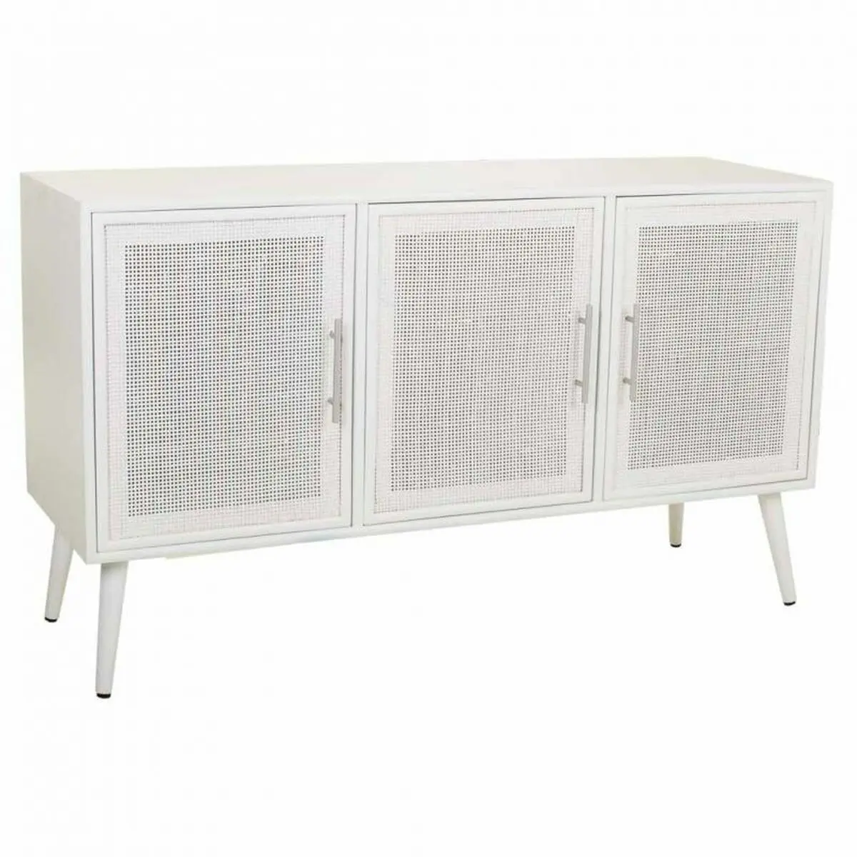 Credenza Alexandra House Living Bianco Argentato Bambù Legno MDF 41 x 71 x 120 cm