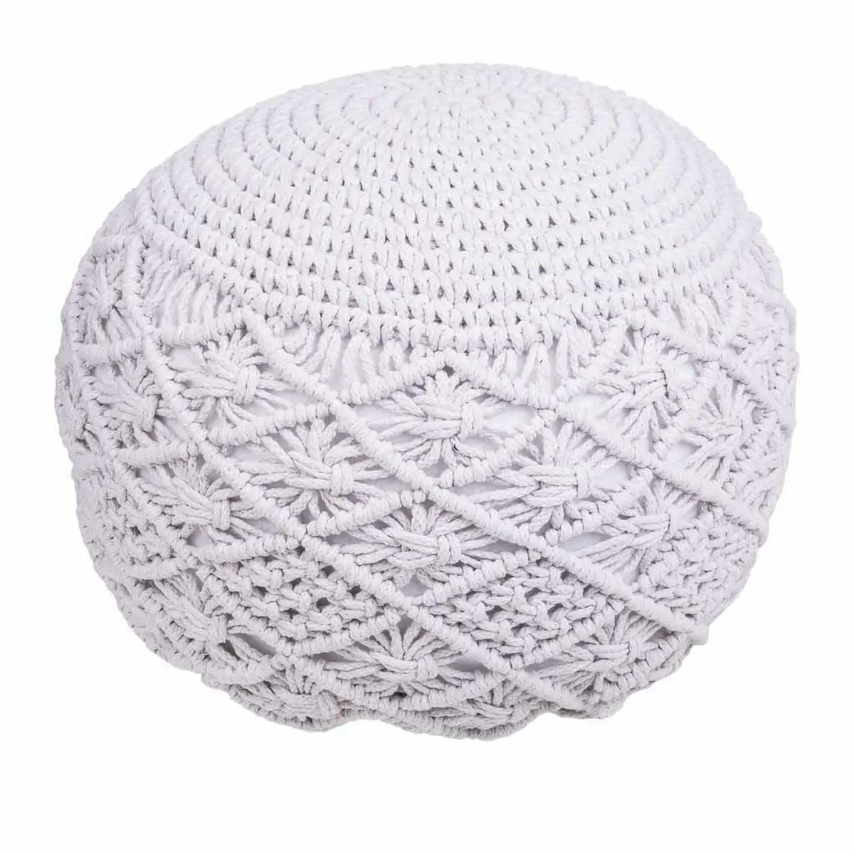 Puff Alexandra House Living Bianco polistirene 45 x 33 x 45 cm