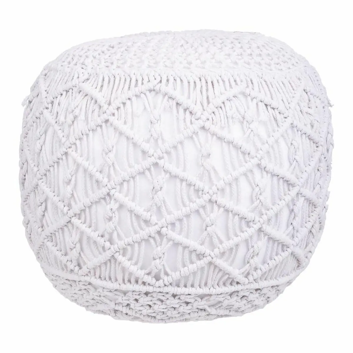 Puff Alexandra House Living Bianco polistirene 45 x 40 x 45 cm