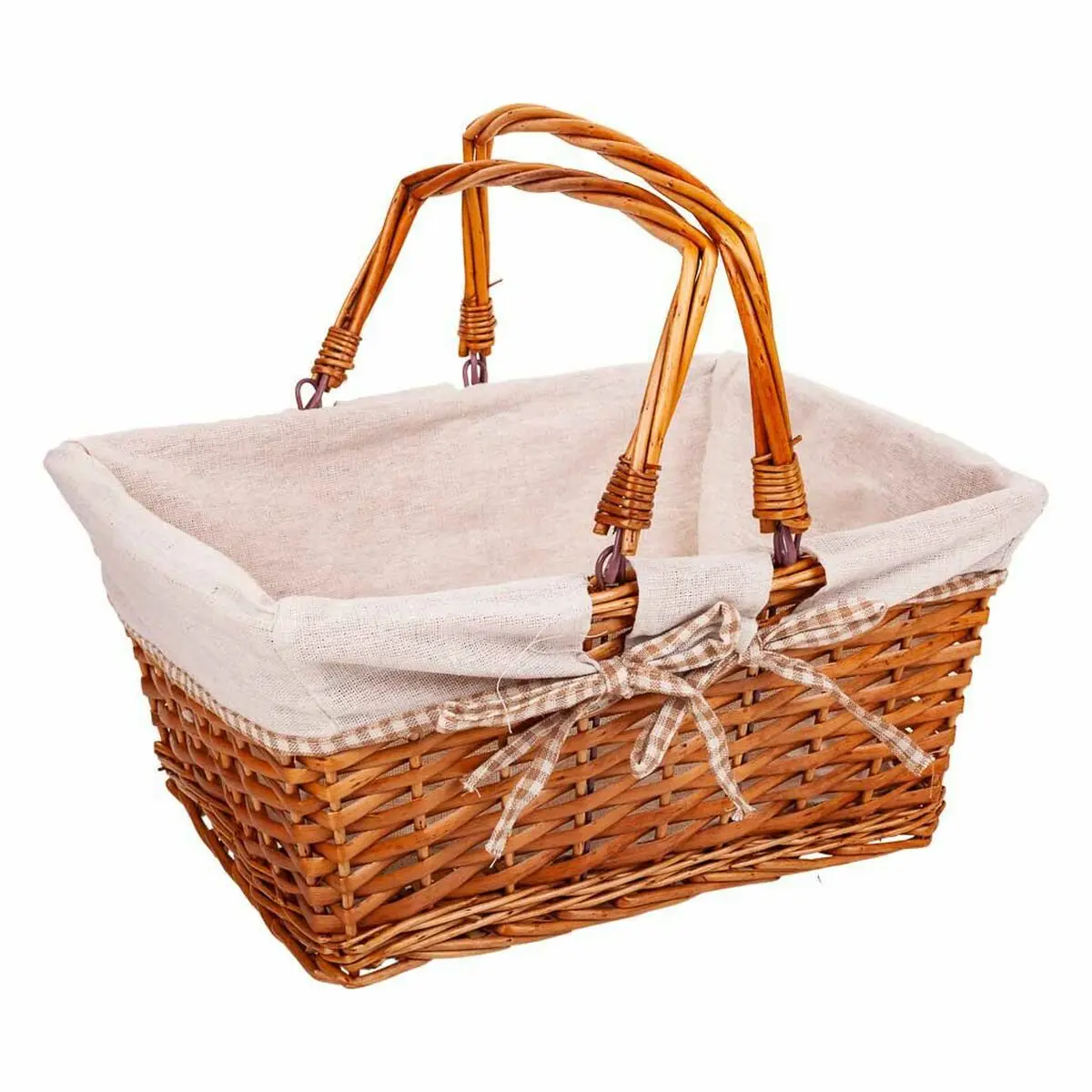 Cestino da Picnic Alexandra House Living vimini Legno di salice 38 x 30 x 17 cm