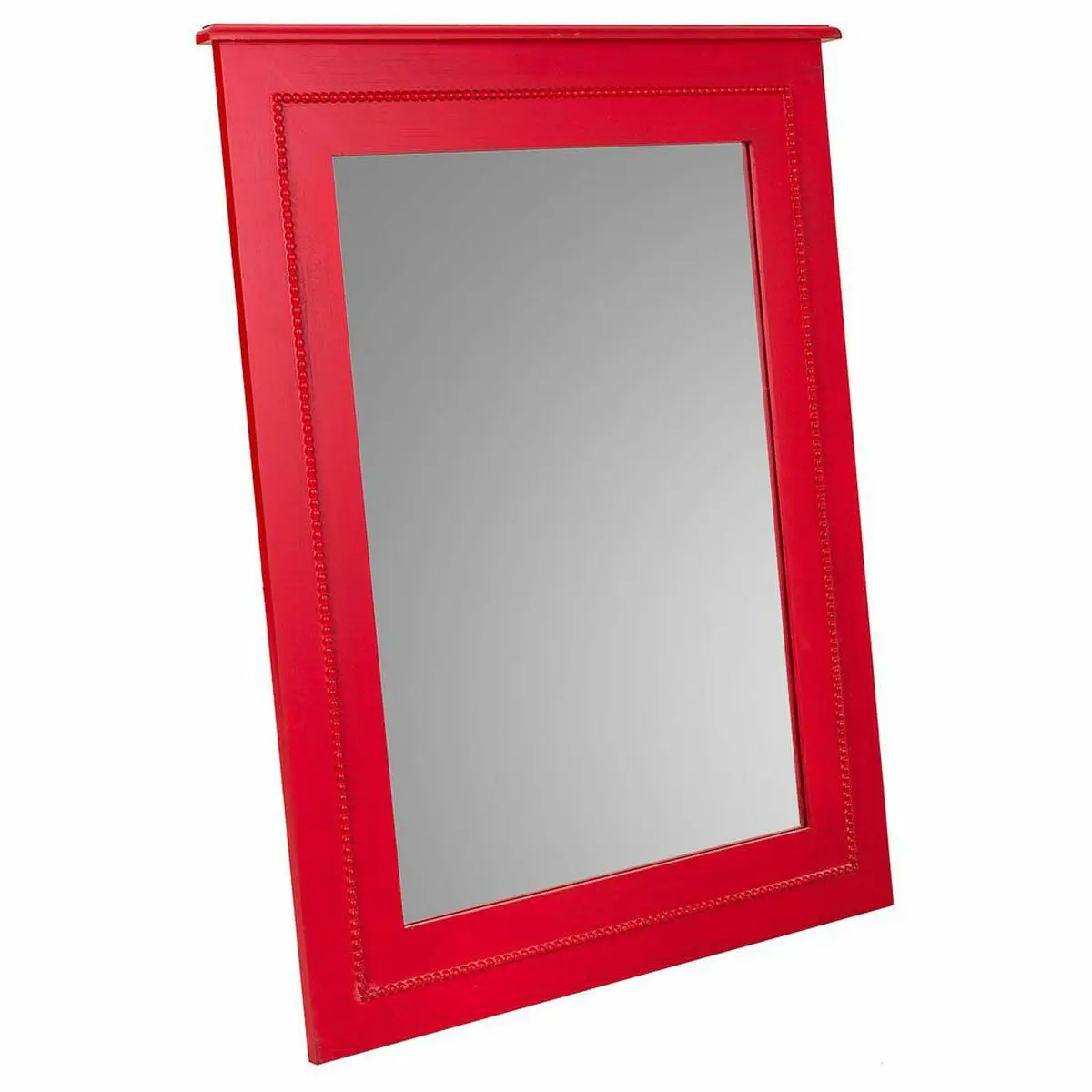 Specchio da parete Alexandra House Living Rosso Vetro Legno di abete 3 x 90 x 70 cm