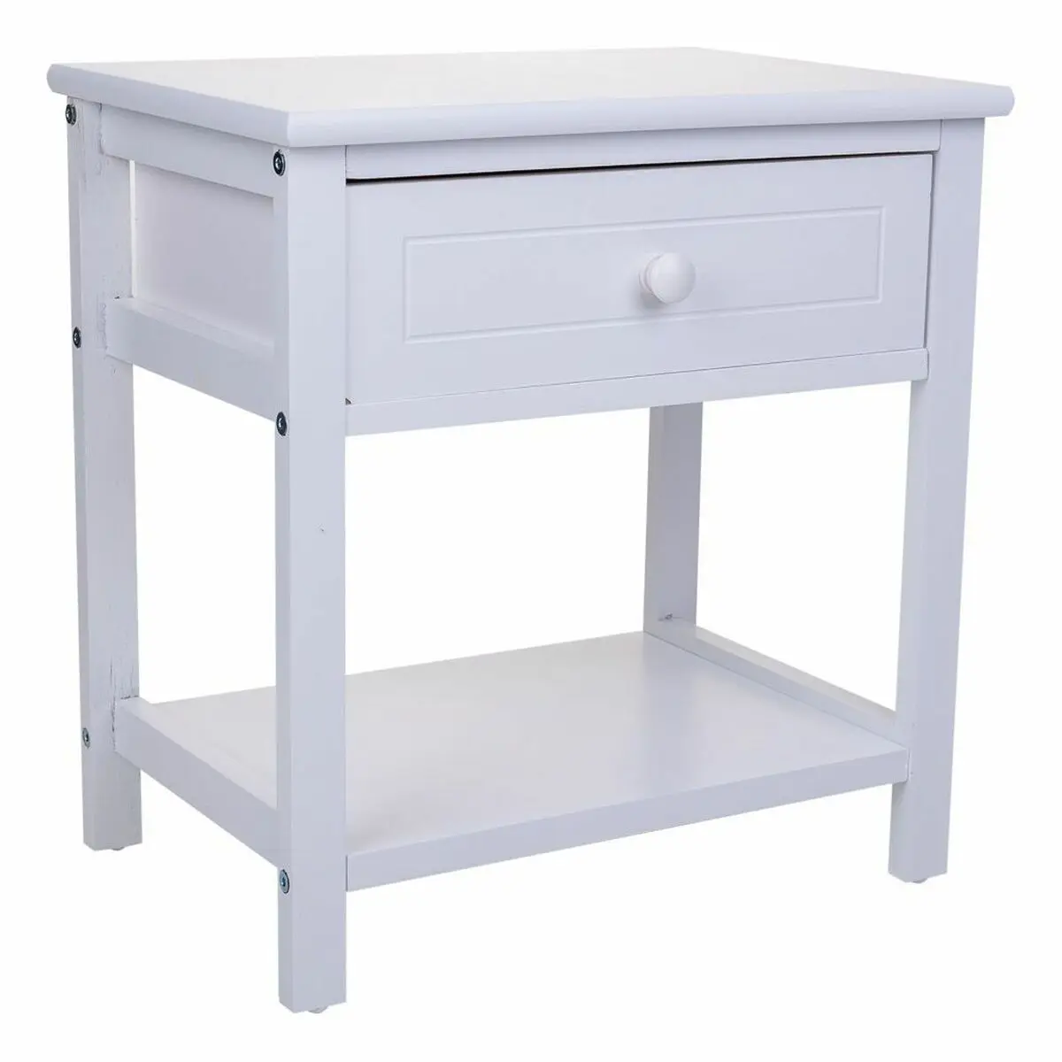 Comodino Alexandra House Living Bianco 29 x 42 x 40 cm