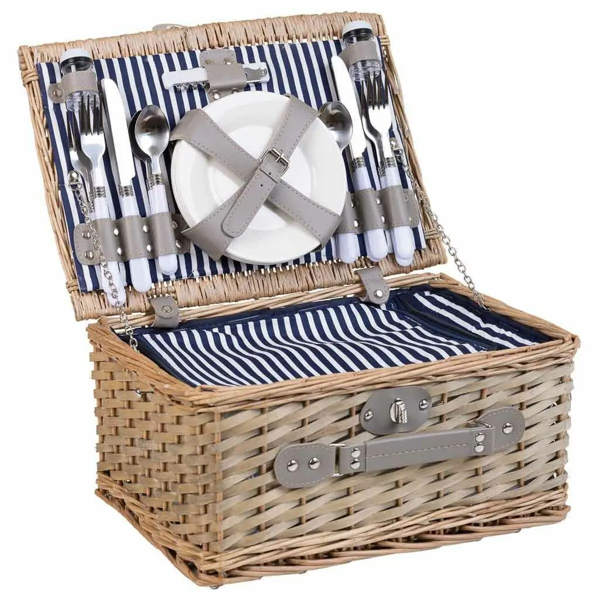 Cestino da Picnic Alexandra House Living Grigio Naturale vimini