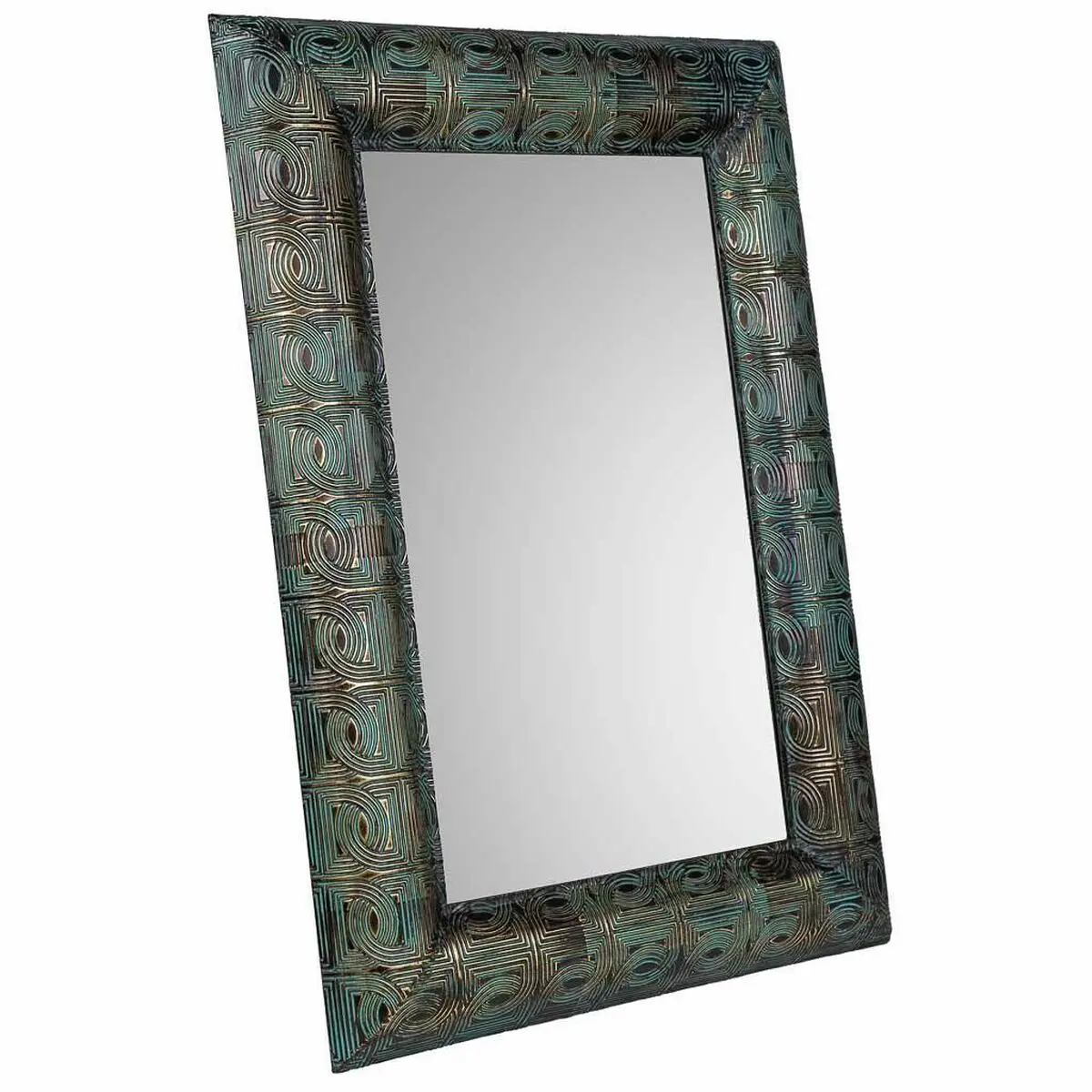 Specchio da parete Alexandra House Living Argento Vetro Ferro 5 x 100 x 70 cm