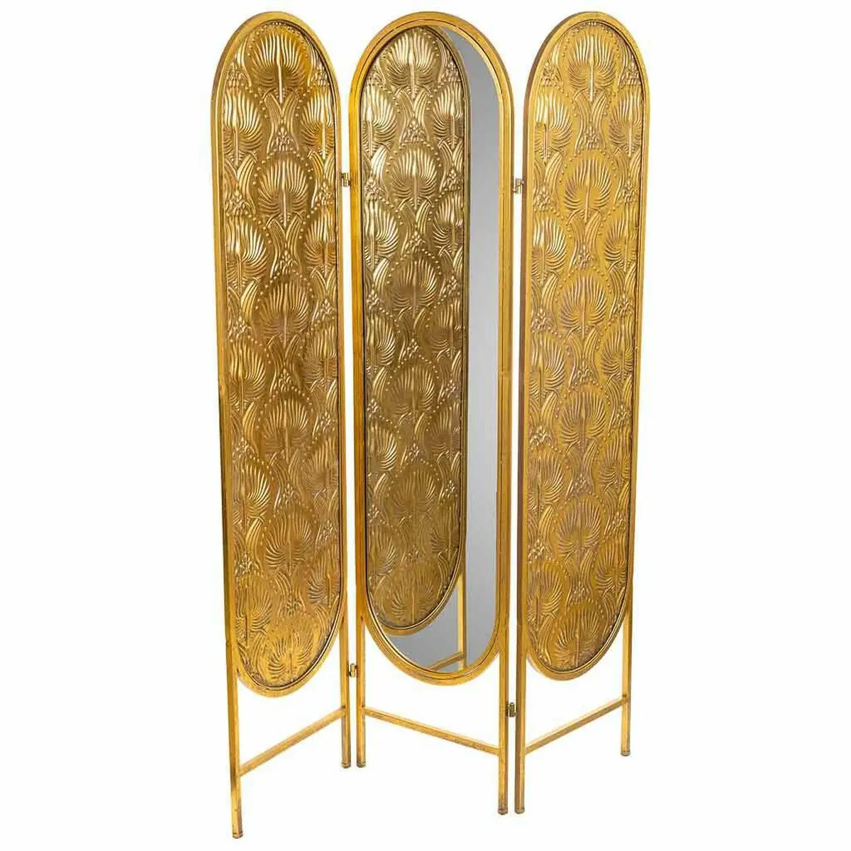 Paravento Alexandra House Living Oro 3 x 165 x 121 cm