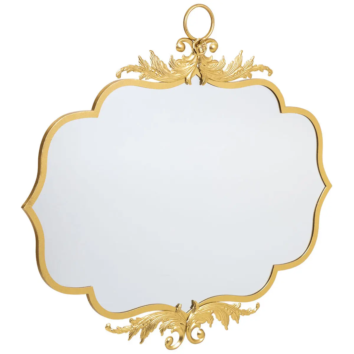 Specchio da parete Alexandra House Living Oro Metallo Ferro Specchio 4 x 90 x 78 cm