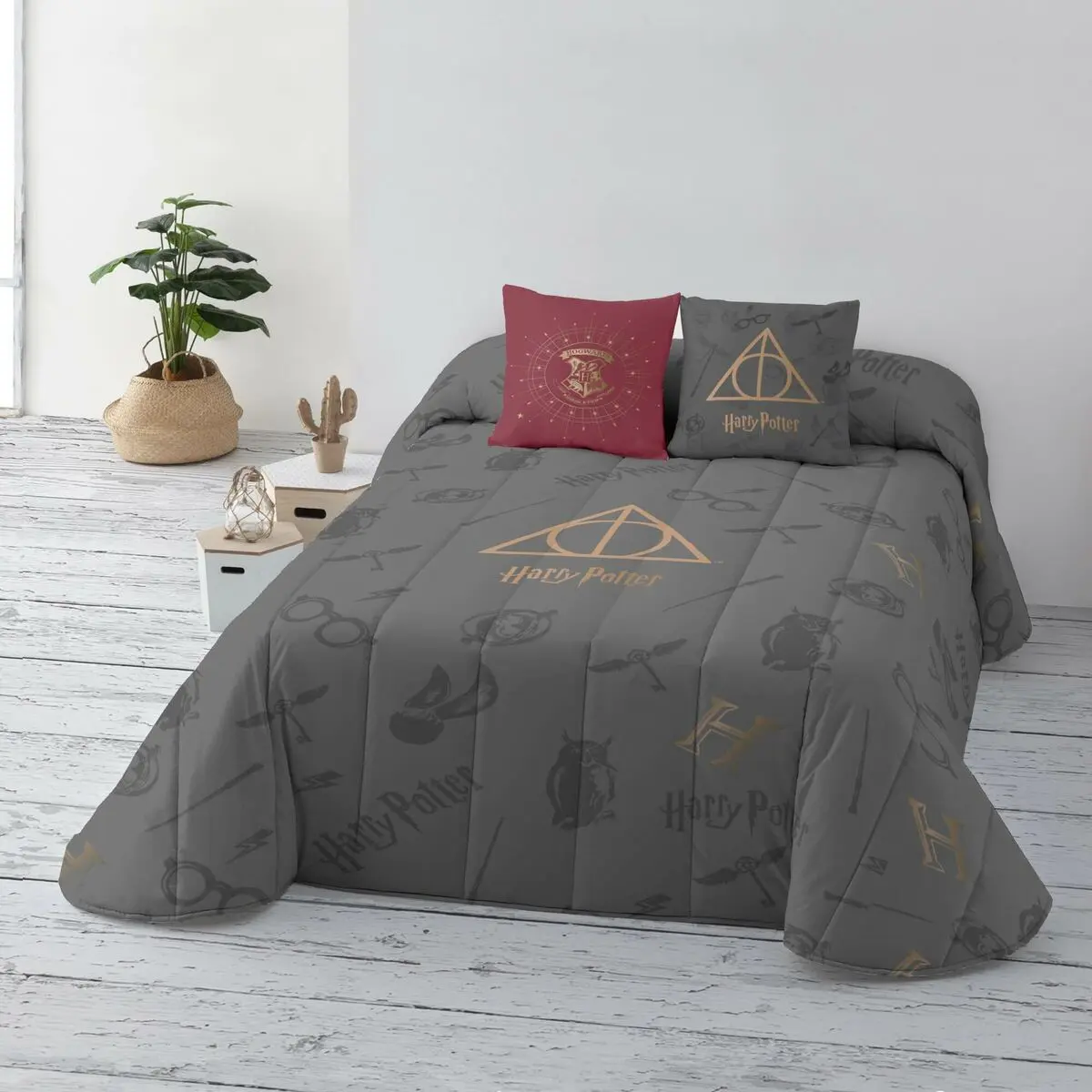 Trapunta Harry Potter Deathly Hallows Multicolore 235 x 270 cm 235 x 3 x 270 cm Letto 135 cm