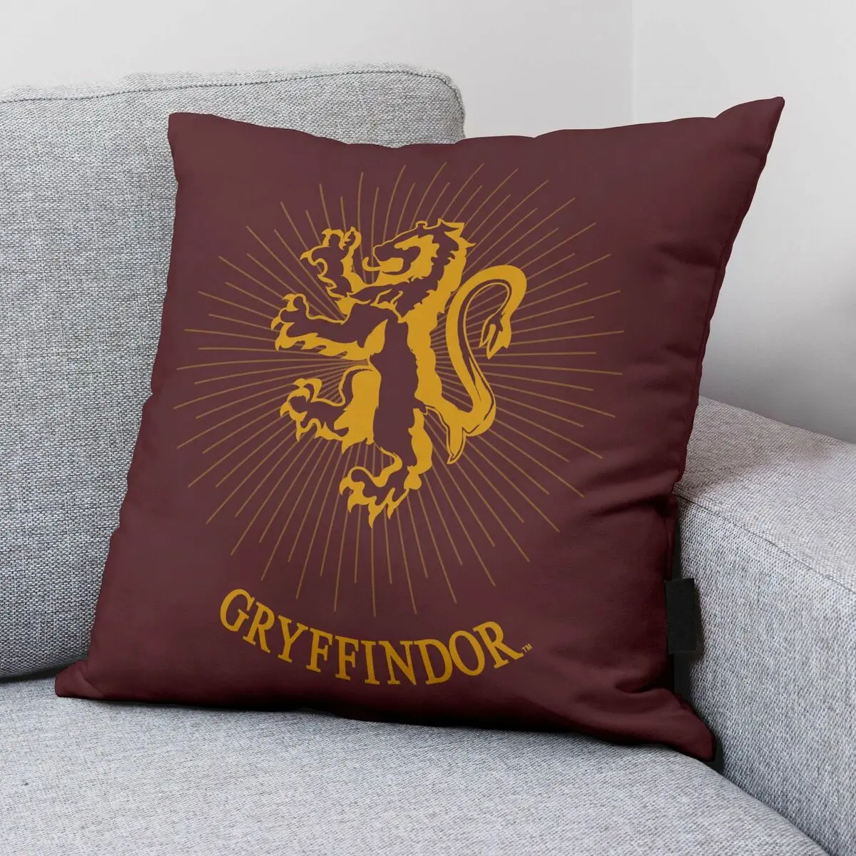 Fodera per cuscino Harry Potter Gryffindor Sparkle Bordeaux 50 x 50 cm