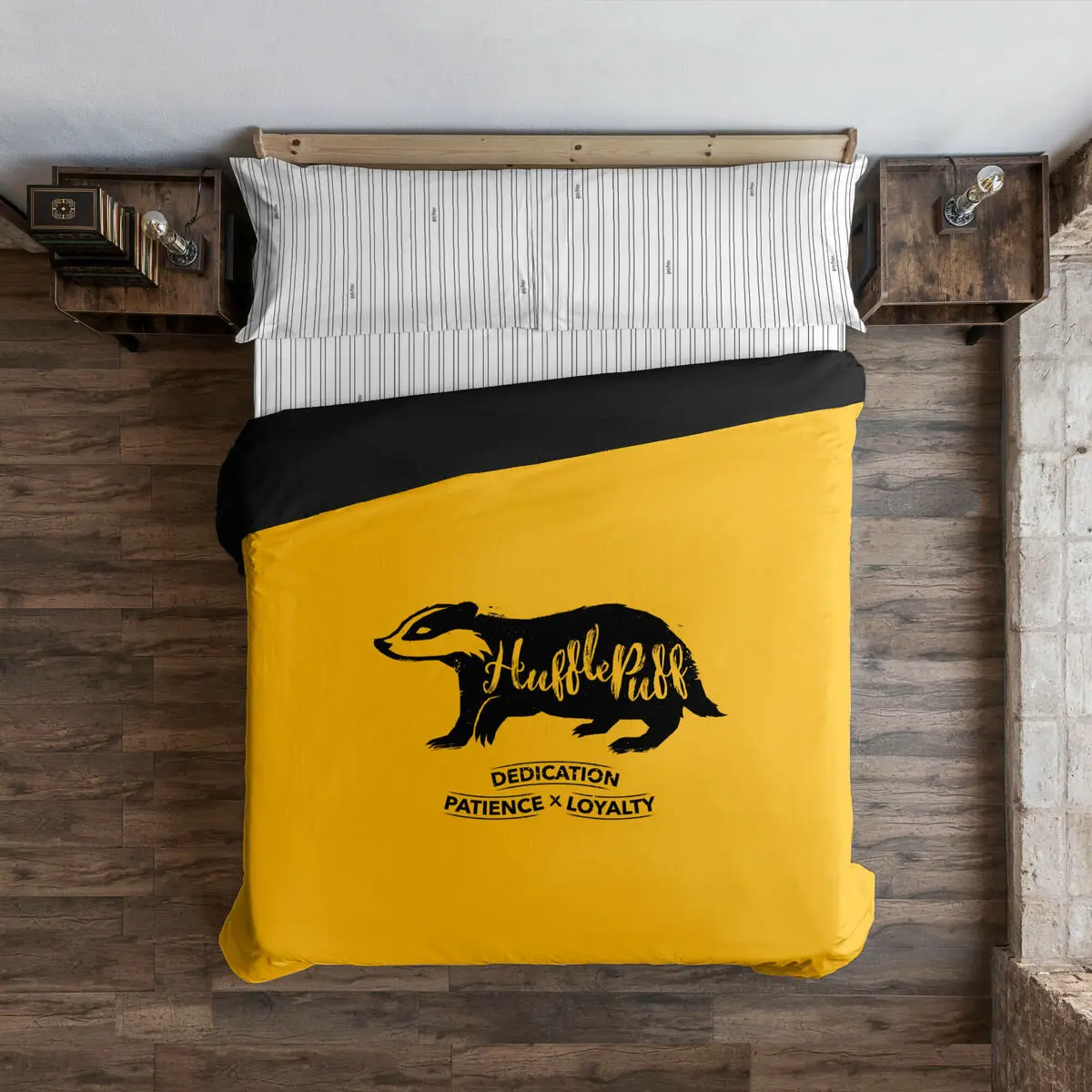 Copripiumino Harry Potter Hufflepuff Singolo 140 x 200 cm