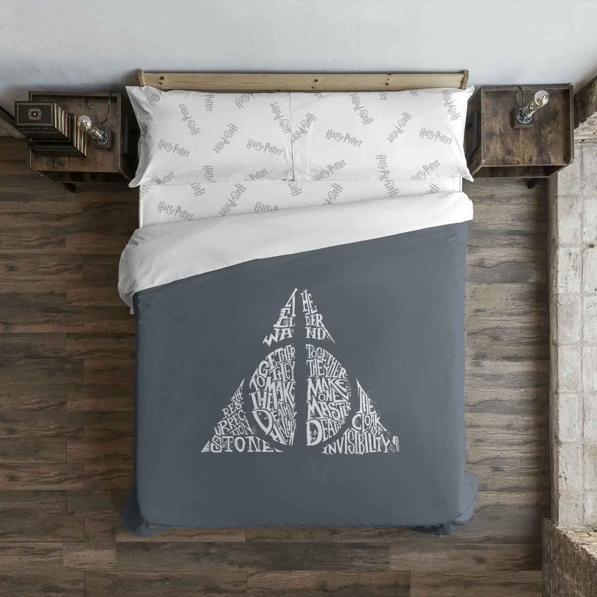 Copripiumino Harry Potter Deathly Hallows 220 x 220 cm Ala francese