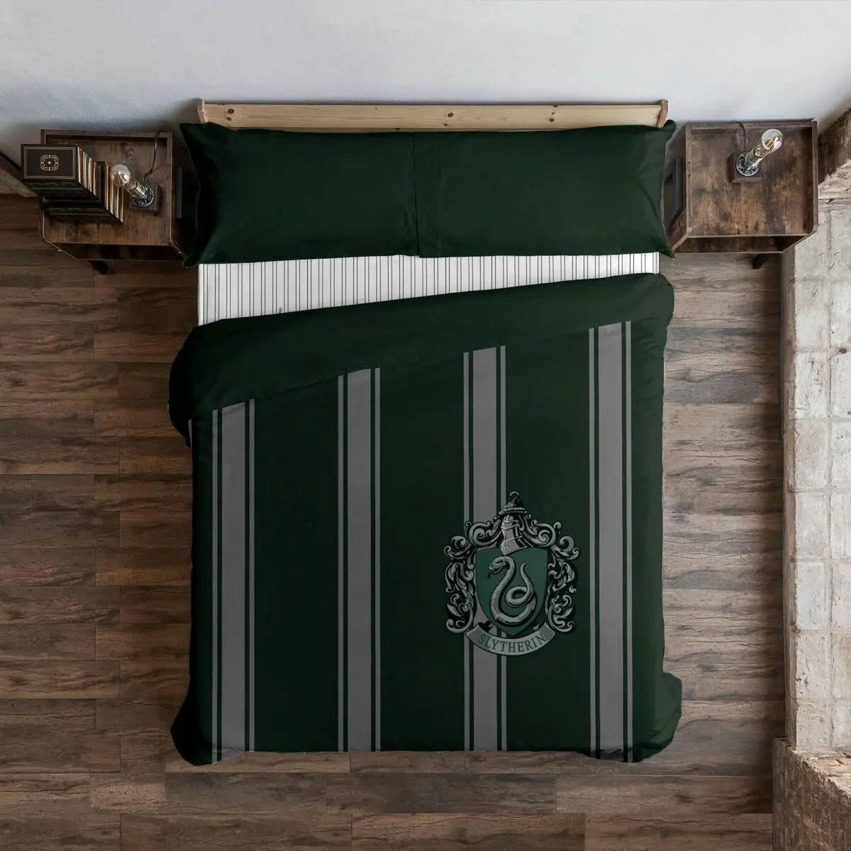 Copripiumino Harry Potter Slytherin 220 x 220 cm Ala francese