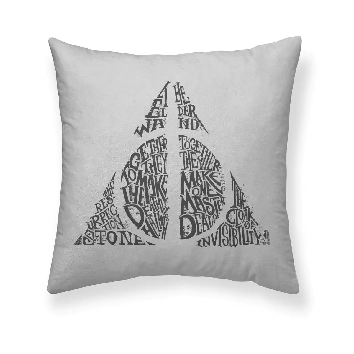 Fodera per cuscino Harry Potter Dealthy Hallows Grigio 50 x 50 cm