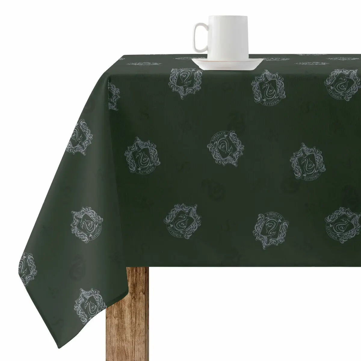 Tovaglia in resina antimacchia Harry Potter Slytherin 140 x 140 cm