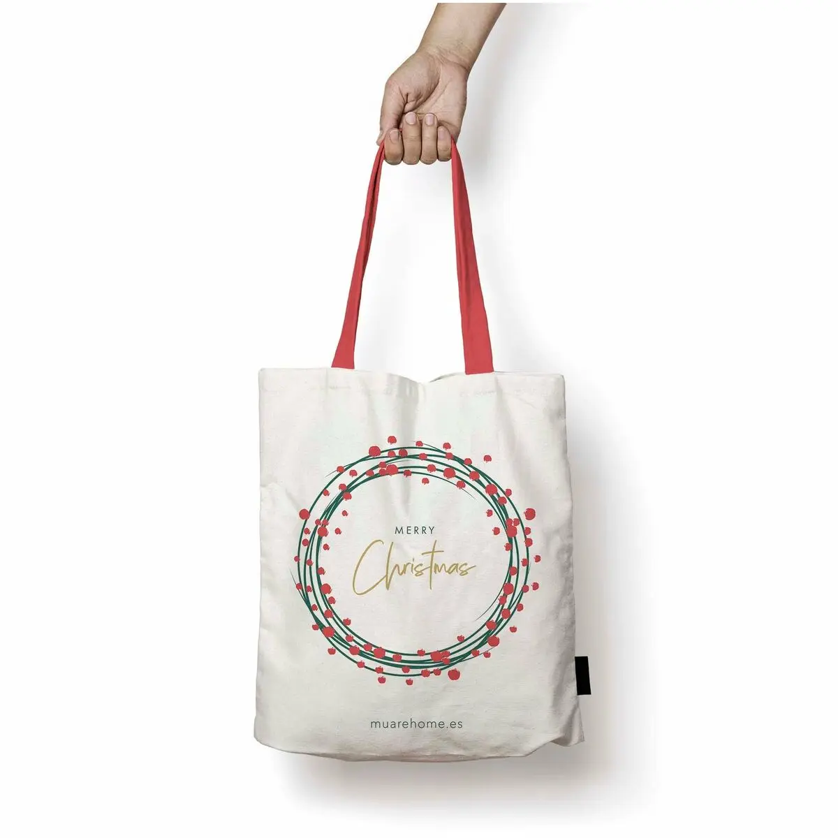 Shopping Bag Decolores Merry Christmas 83 Multicolore 36 x 42 cm