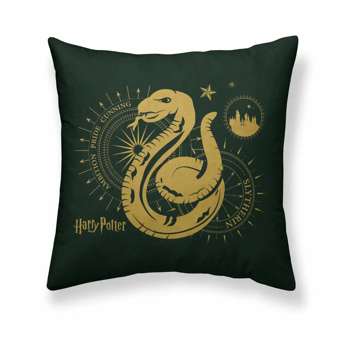 Fodera per cuscino Harry Potter Slytherin 50 x 50 cm