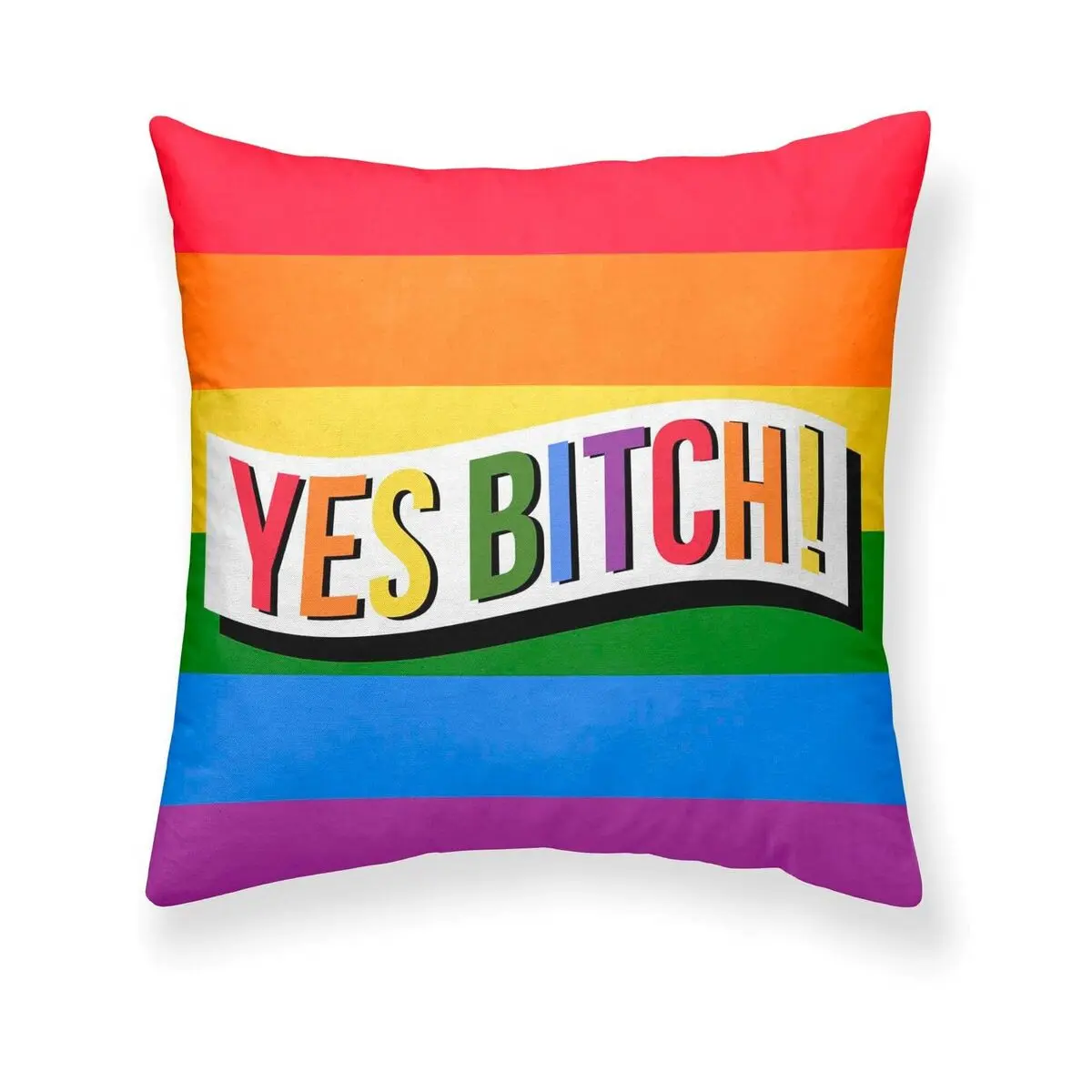 Fodera per cuscino Belum Yes b*tch Multicolore 50 x 50 cm