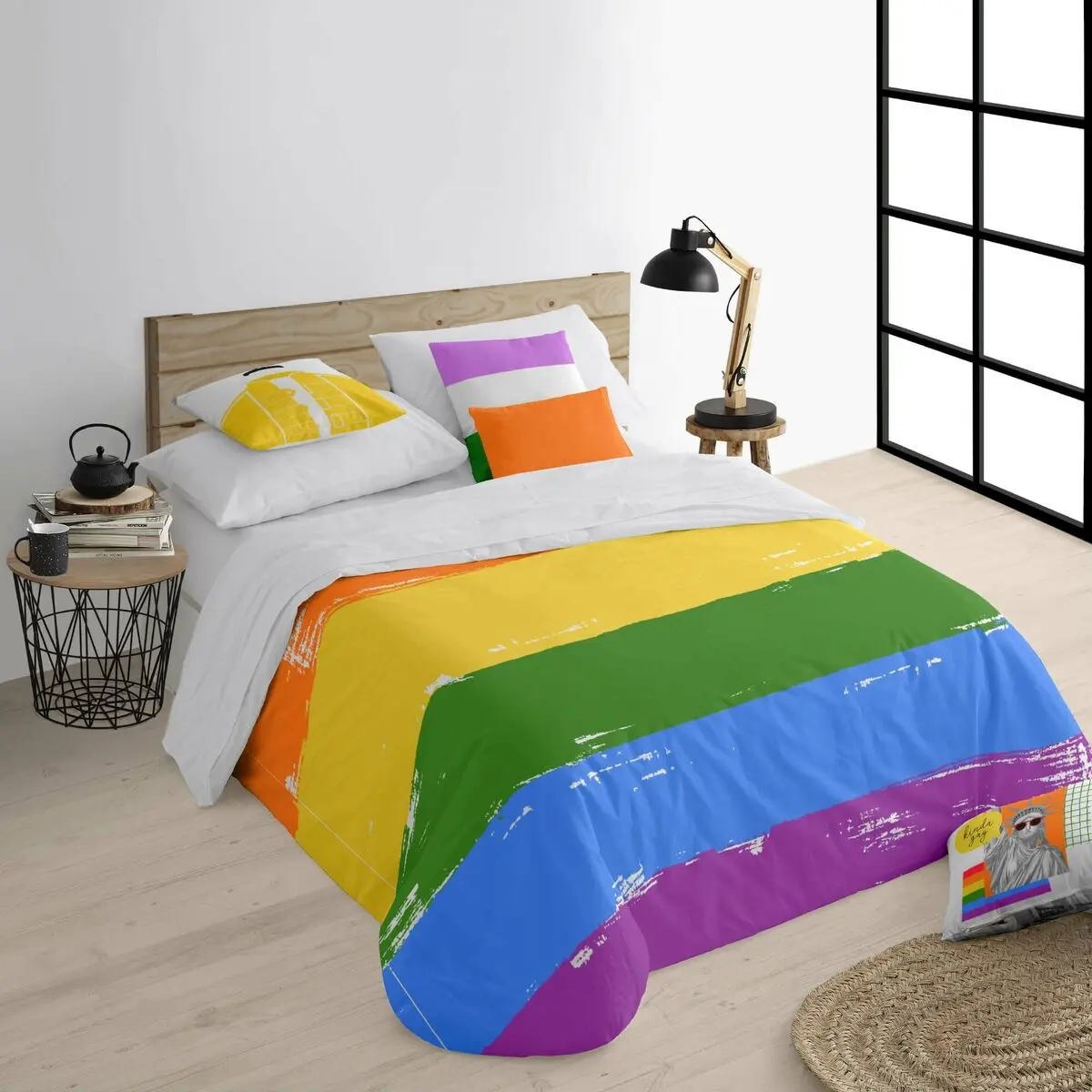 Copripiumino Decolores Pride 62 Multicolore 220 x 220 cm